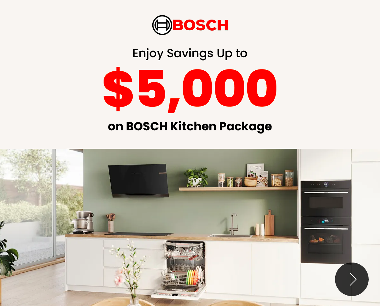 Bosch rebate promotion banner